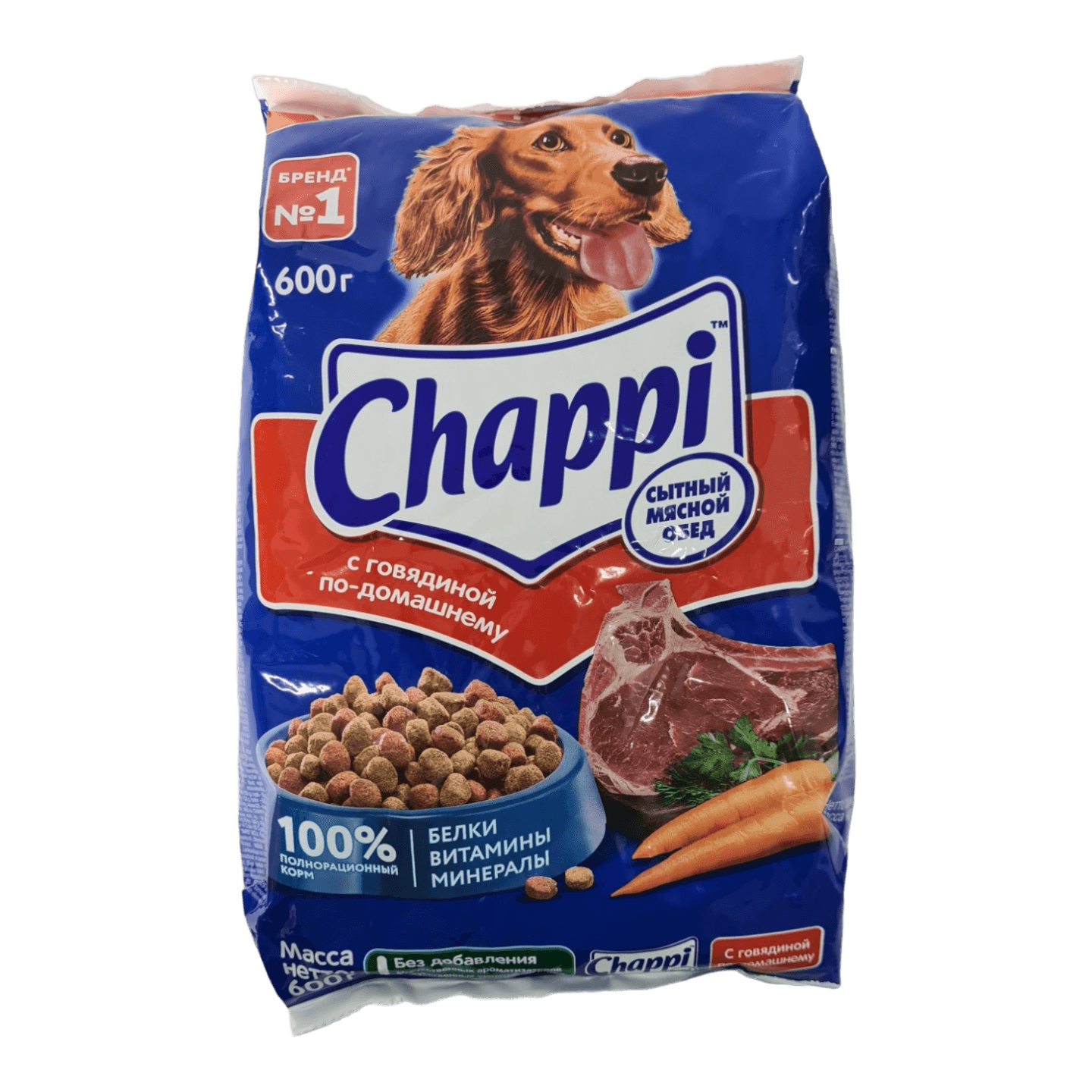 Корм для собак «Chappi» с говядиной по-домашнему