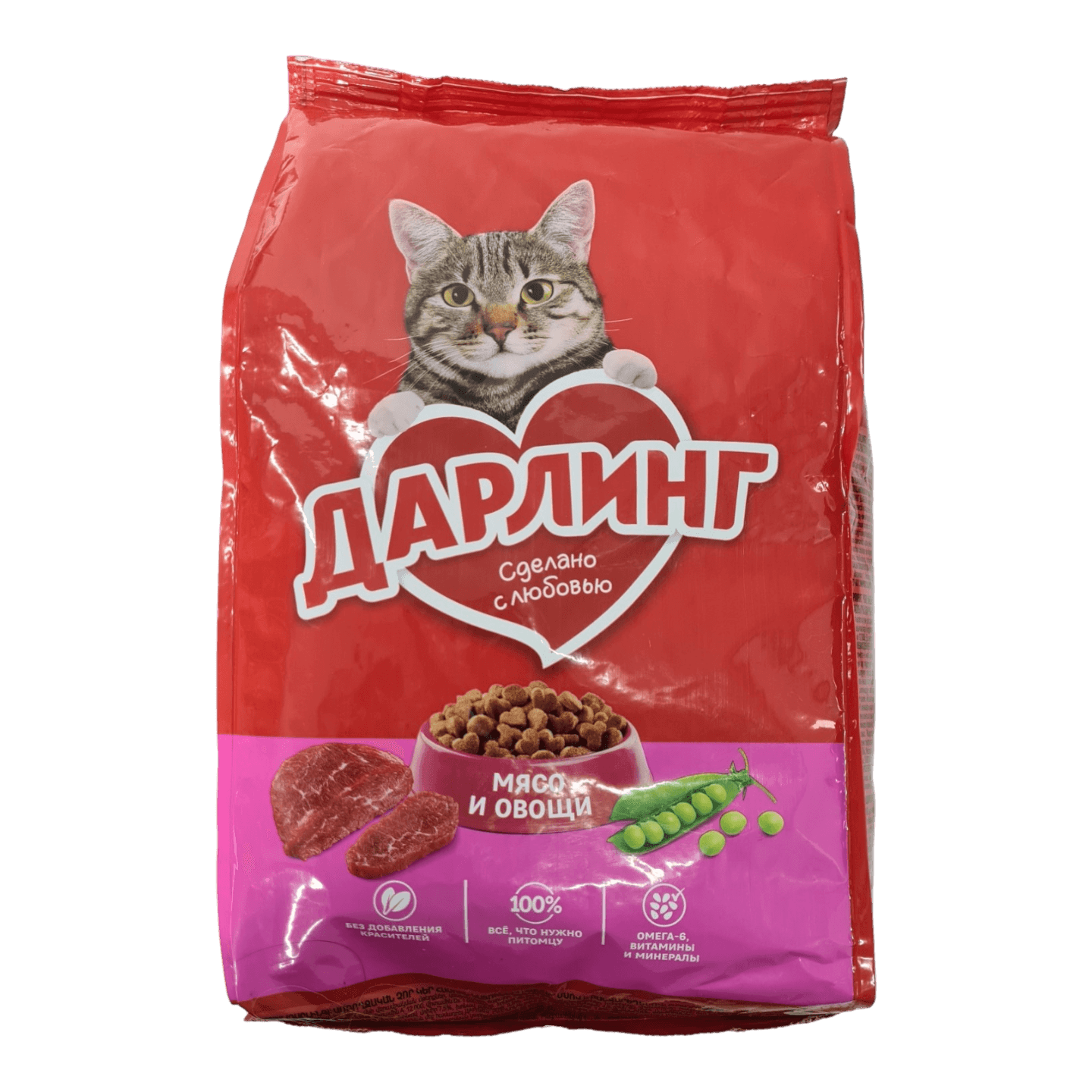 Корм для кошек «Дарлинг» с мясом и овощами