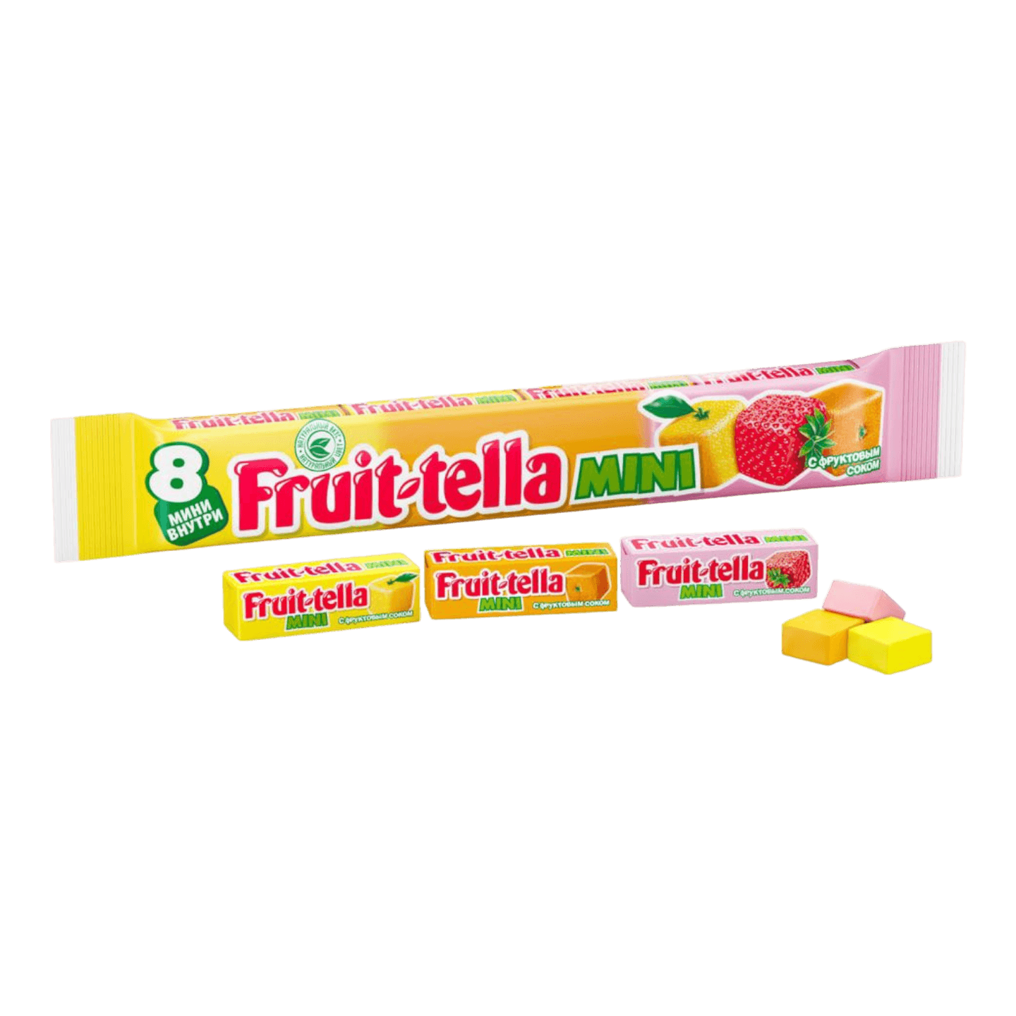 Конфеты жевательные «Fruit-tella» mini c фруктовым соком