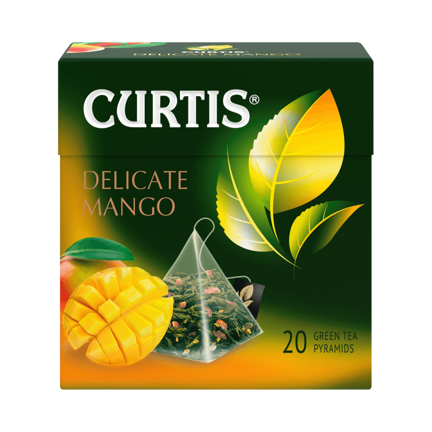Чай зеленый «Curtis» Delicate Mango 20 пирамидок
