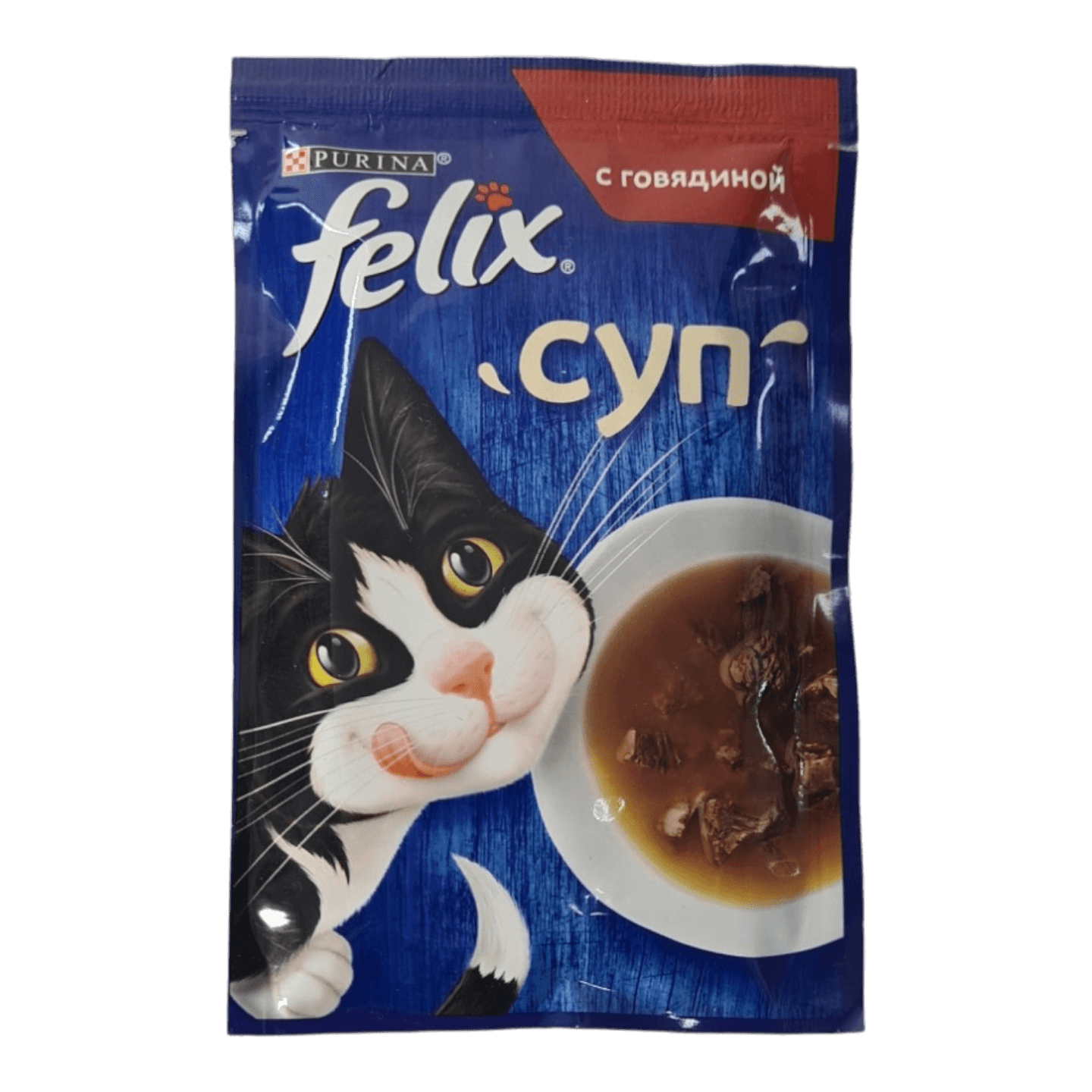 Корм для кошек «Felix» суп с говядиной