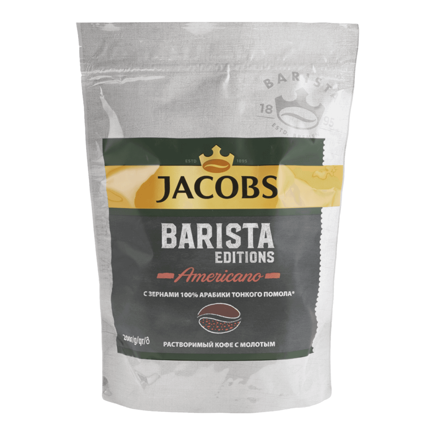 Кофе растворимый «Jacobs Barista Editions» с молотым