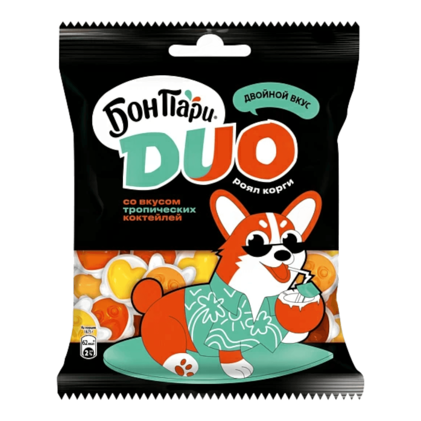 Мармелад жевательный «DUO роял корги» тропический коктейль