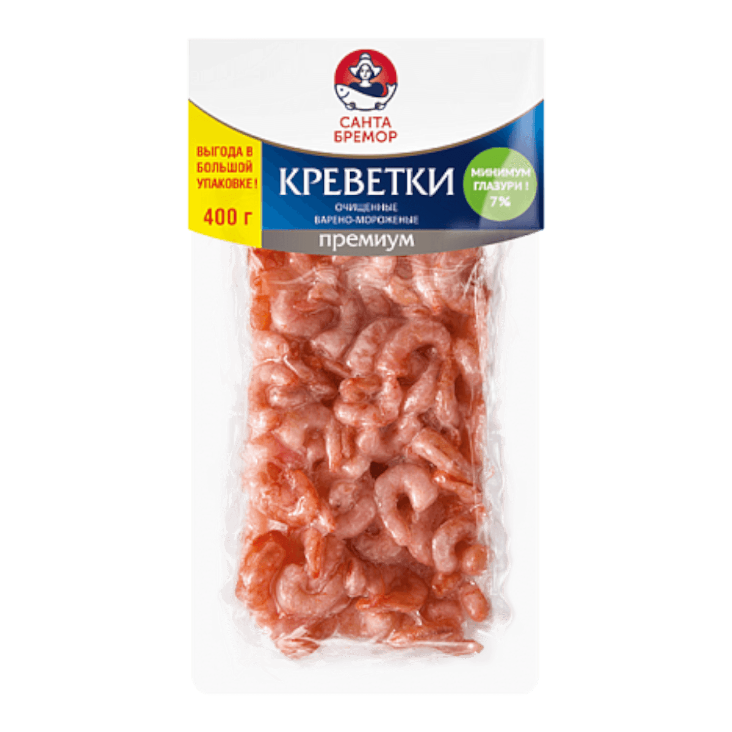 Креветки «Санта Бремор» премиум варено-мороженые