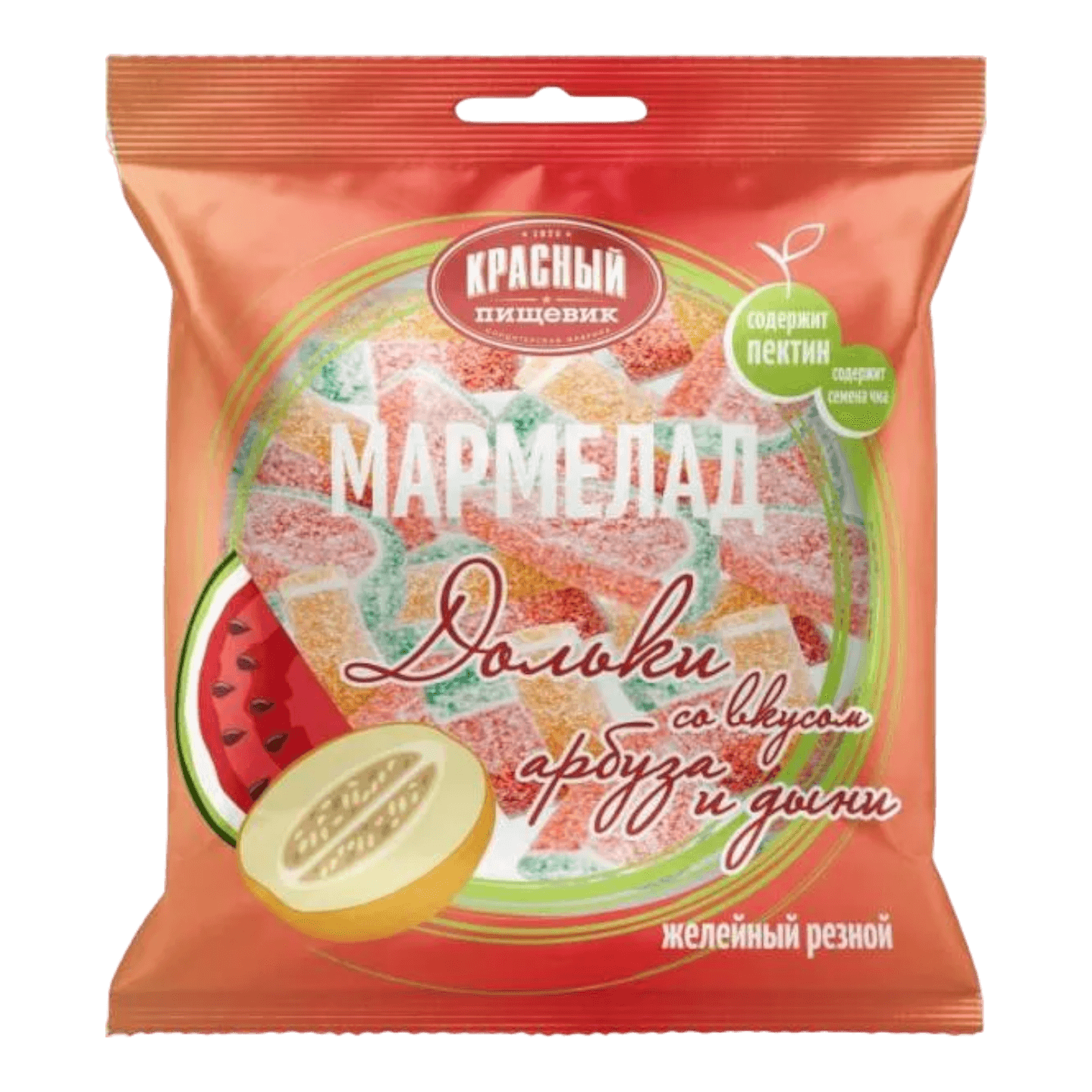 Мармелад «Красный пищевик» дольки арбуз-дыня