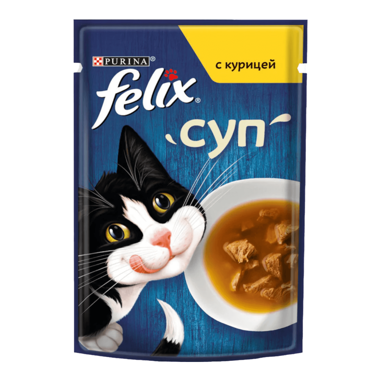 Корм для кошек «Felix» суп с курицей