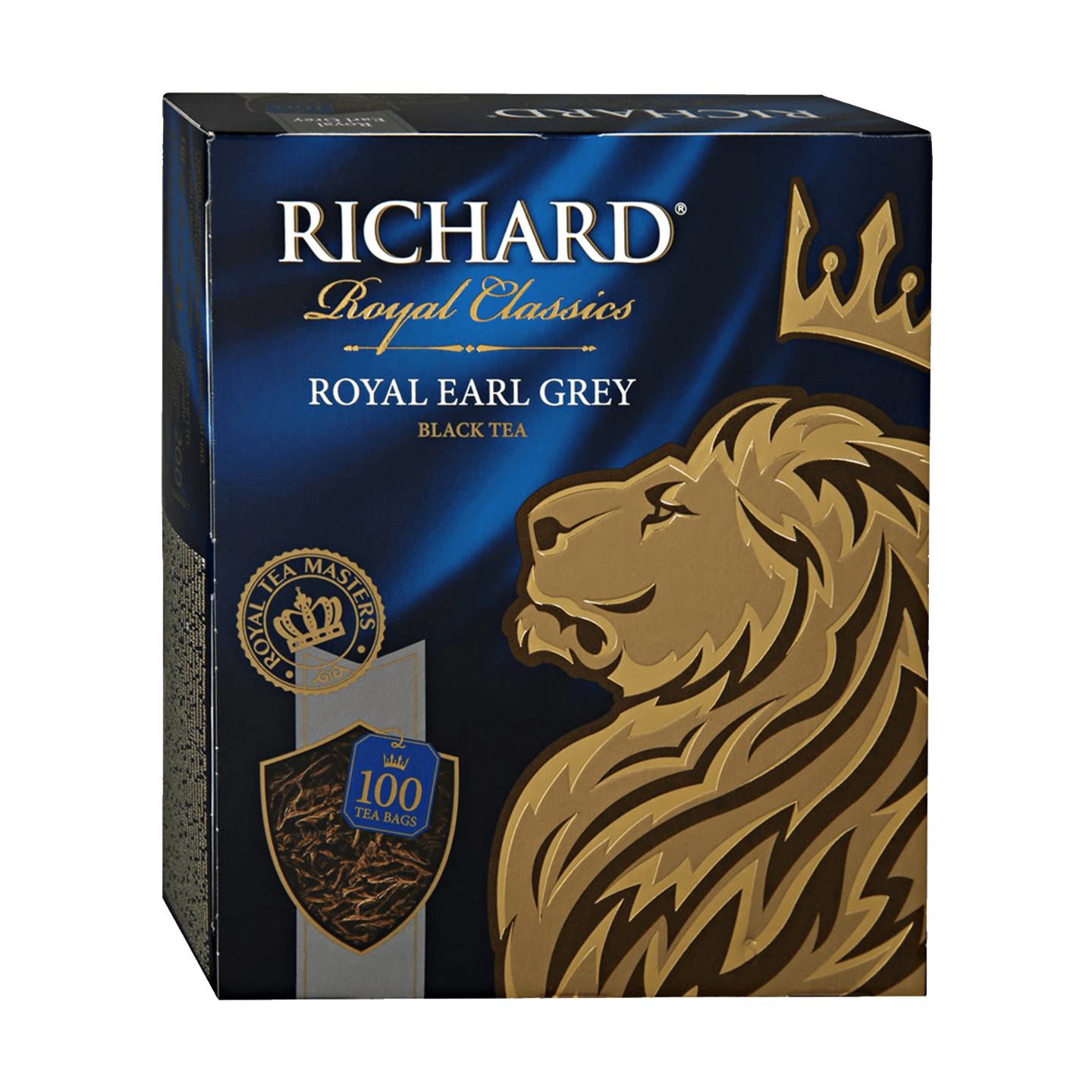 Чай черный «Richard» Roya Earl Grey с бергамотом 100 пакетиков
