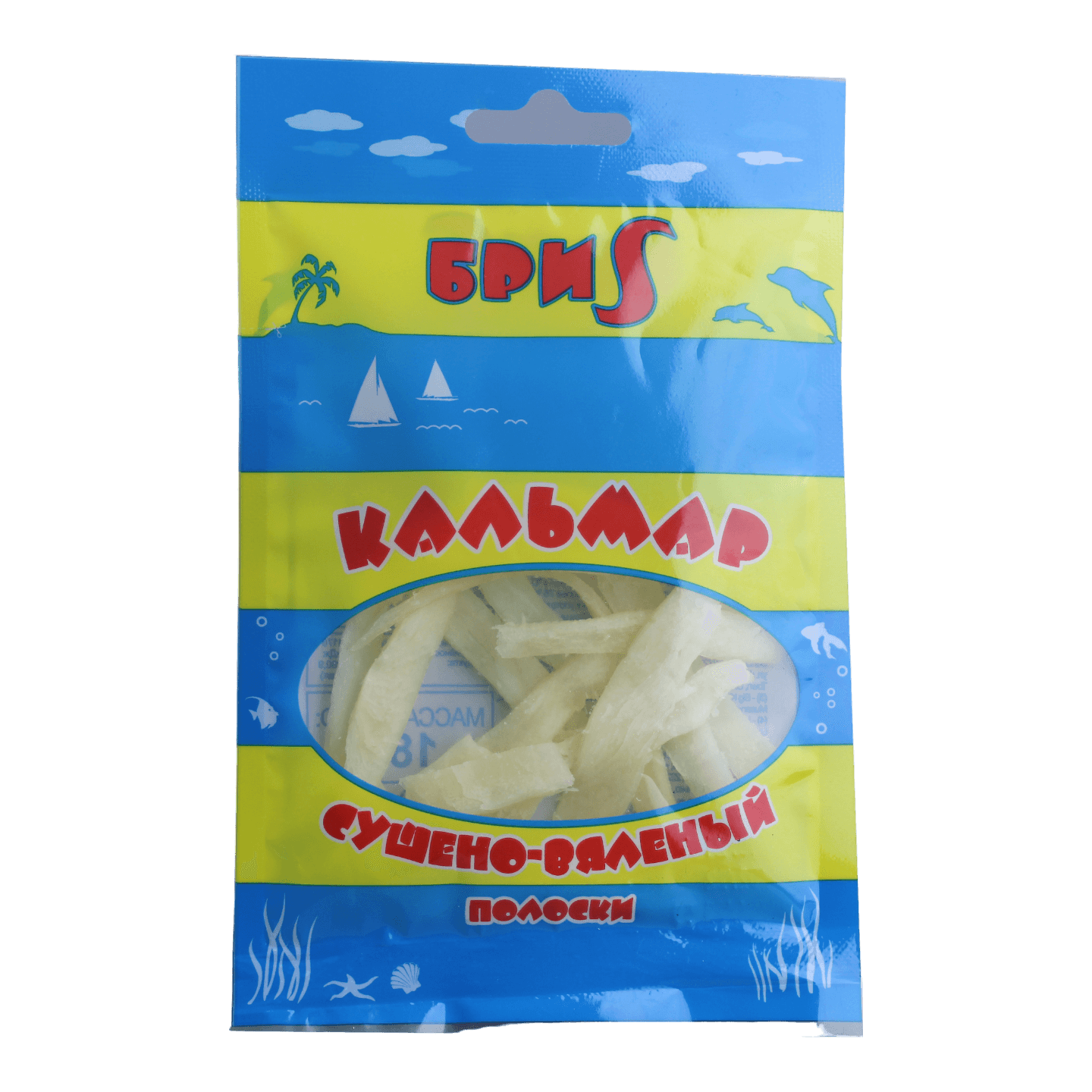 Кальмар сушено-вяленый «БриS» полоски