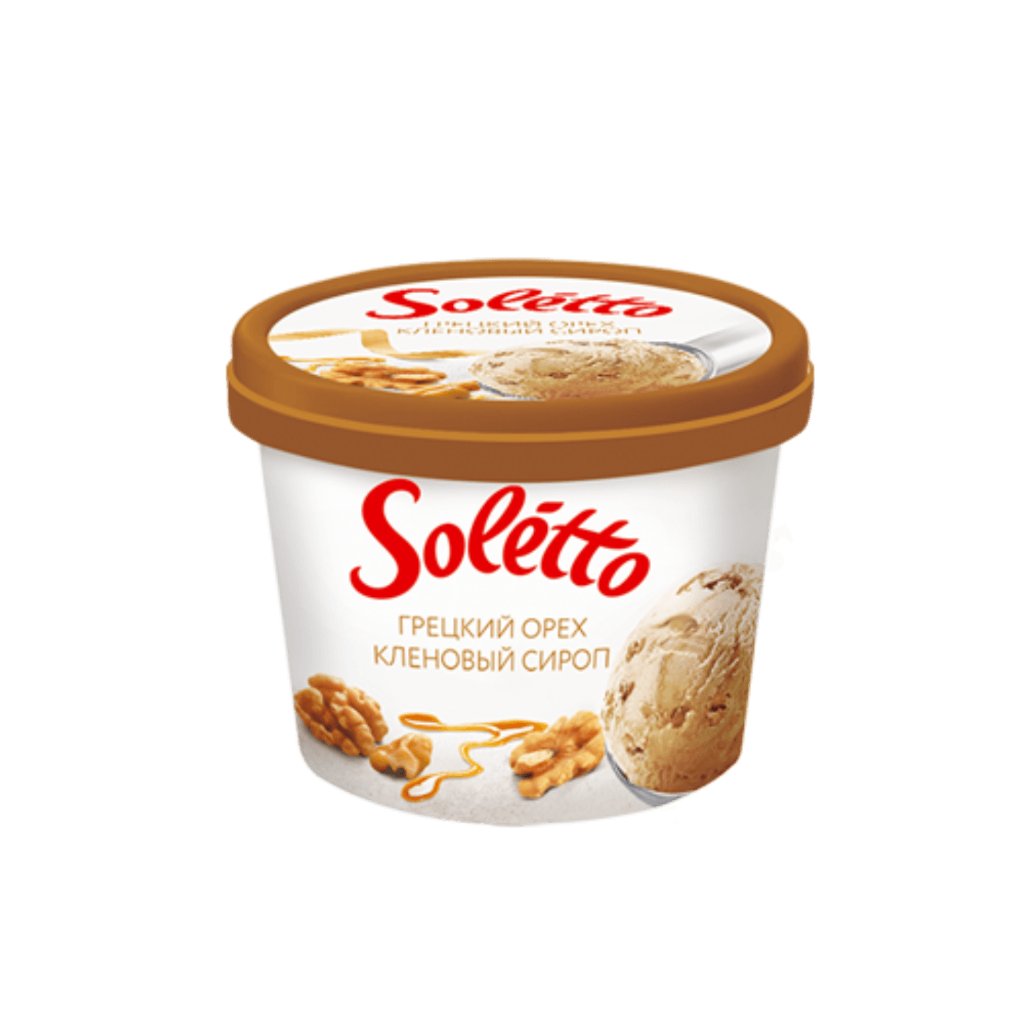 Мороженое «Soletto» грецкий орех-кленовый сироп