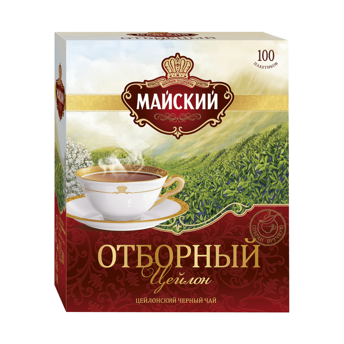 Чай черный «Майский» Отборный Цейлон 100 пакетиков