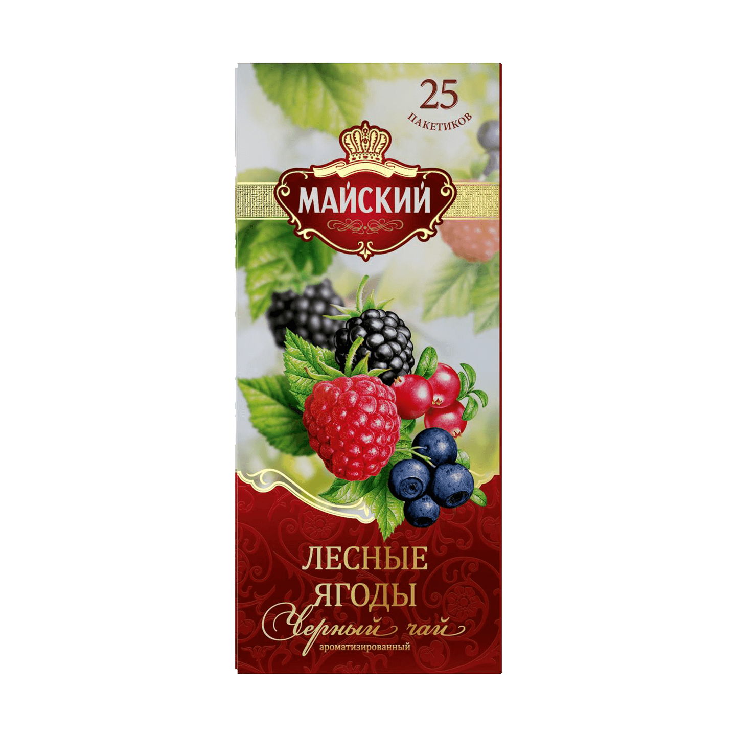 Чай черный «Майский» лесные ягоды 25 пакетиков