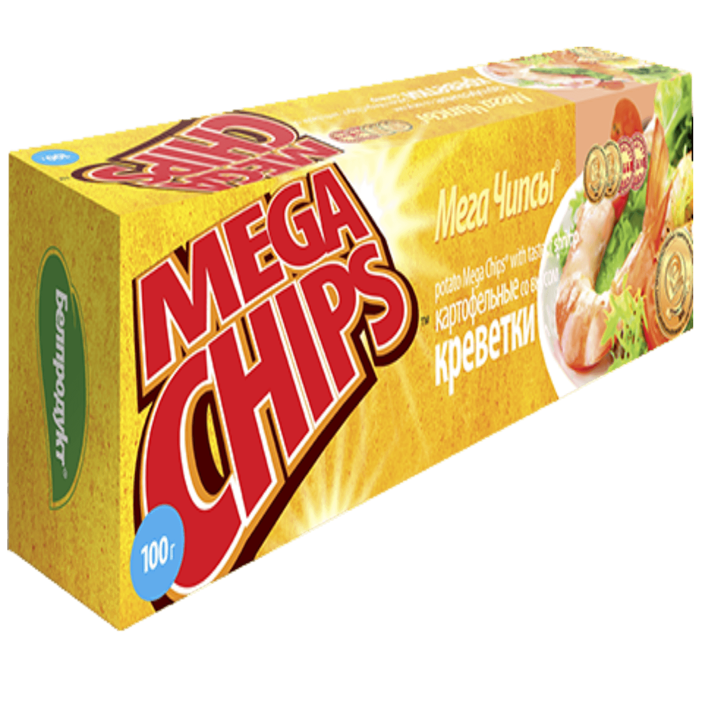 Чипсы картофельные «Mega Chips» креветки