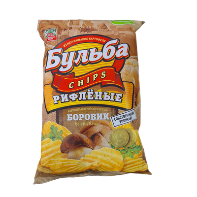 Чипсы рифленые «Бульба Chips» боровик