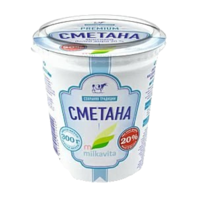 Сметана «Milkavita» 20%