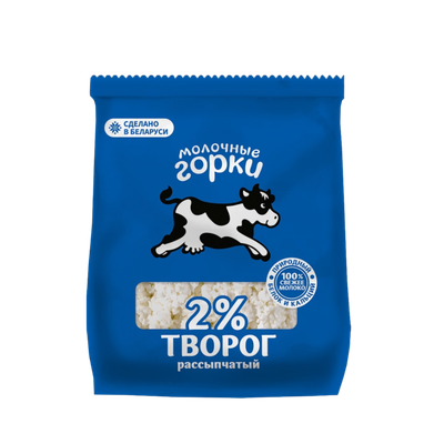 Творог «Молочные горки» 2%