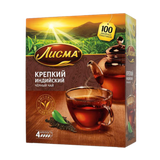 Чай черный «Лисма» крепкий 100 пакетиков