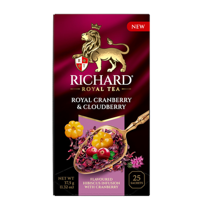 Чай черный «RICHARD» Royal Cranberry&Cloudberry 25 пакетиков