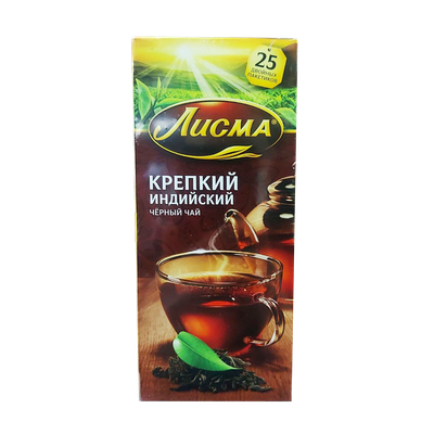 Чай черный «Лисма» крепкий 25 пакетиков