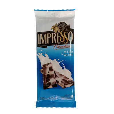 Шоколад «Impresso» молочный и белый