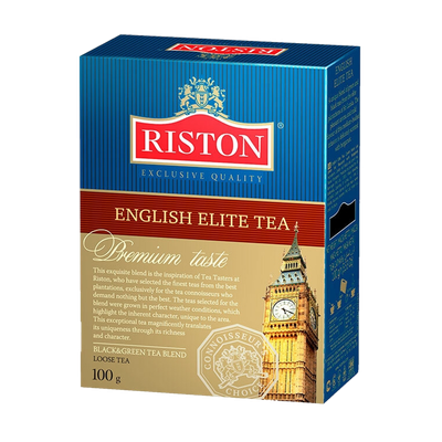 Чай купаж черного-зеленого «Riston» English elite аромат бергамота