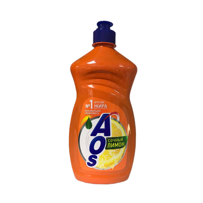 Средство для мытья посуды «AOS» сочный лимон