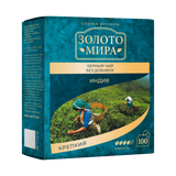 Чай черный «Золото Мира» крепкий 100 пакетиков