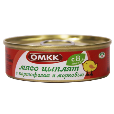 Консервы мясные «ОМКК» мясо цыплят с картофелем и морковью