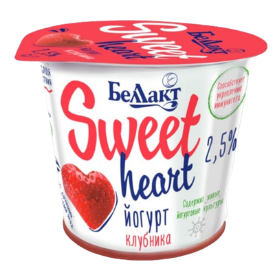 Йогурт «Sweet Heart» 2,5% клубника