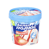 Мороженое «Белый полюс» клубника-сливки