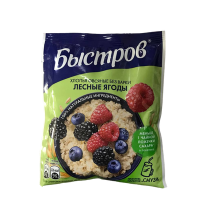 Хлопья овсяные «Nestle Быстров» лесные ягоды