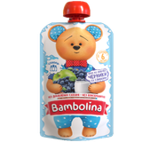 Пюре «Bambolina» из яблок и черники со сливками с 6 месяцев