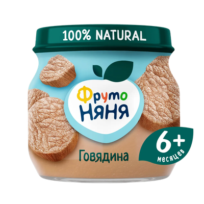 Пюре «ФрутоНяня» говядина с 6 месяцев