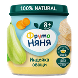 Пюре «ФрутоНяня» индейка-овощи с 8 месяцев