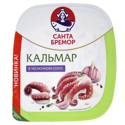 Кальмар «Санта Бремор» в чесночном соусе