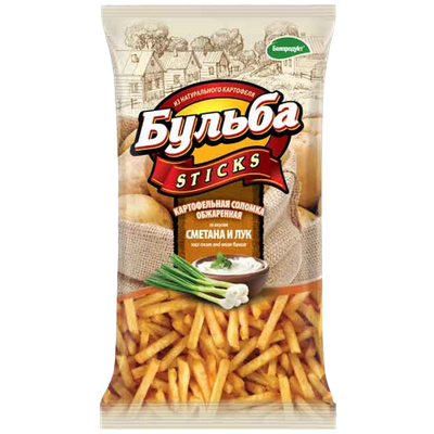Картофельная соломка «Бульба STICKS» сметана и лук