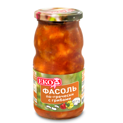 Фасоль «По-гречески» с грибами