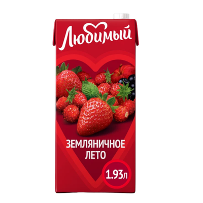 Напиток сокосодержащий «Любимый» земляничное лето