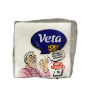 Салфетки бумажные «Veta» 50шт - Мир Продуктов №4