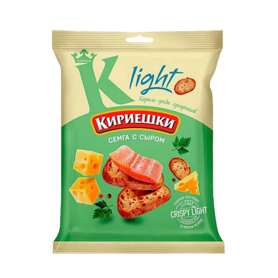 Сухарики «Кириешки Light» семга с сыром