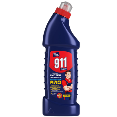 Гель для чистки труб «911 formula» морская свежесть