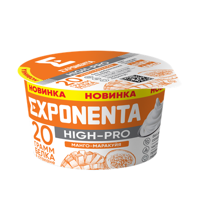Продукт кисломолочный «Exponenta High-Pro» манго-маракуйя