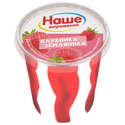 Мороженое «Наше мороженое» клубника-земляника
