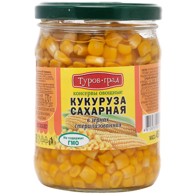 Кукуруза сахарная «Туров град» в зернах
