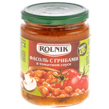 Фасоль с грибами «Rolnik» в томатном соусе