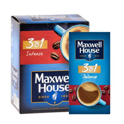 Напиток кофейный растворимый «Maxwell House» Intense 3в1
