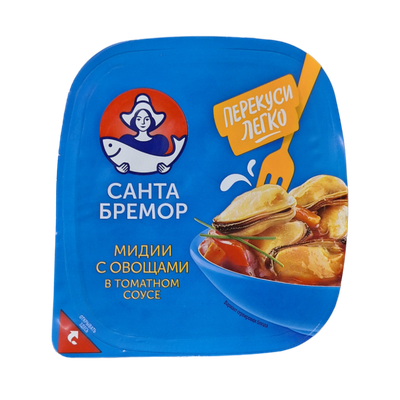 Мидии «Санта Бремор» с овощами