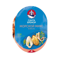 Коктейль из морепродуктов «Санта Бремор» морской микс в масле - Мир Продуктов №3