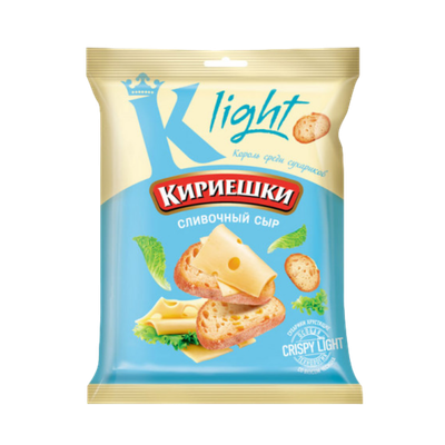 Сухарики «Кириешки Light» сливочный сыр
