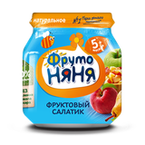 Пюре «ФрутоНяня» фруктовый салатик с 5 месяцев