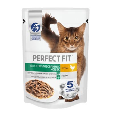 Корм для кошек «PERFECT FIT» курица